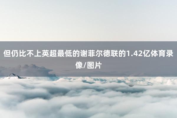 但仍比不上英超最低的谢菲尔德联的1.42亿体育录像/图片