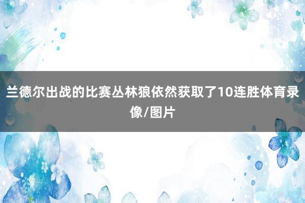 兰德尔出战的比赛丛林狼依然获取了10连胜体育录像/图片